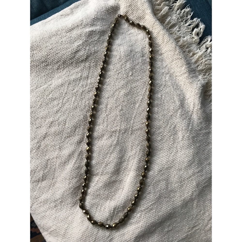 Club Monaco Espresso Brown Faceted Bead Necklace